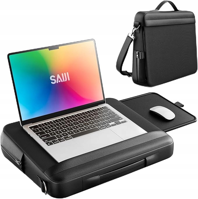 Torba poduszka na laptopa z podpórką na nadgarsteki do pracy w podróży itp