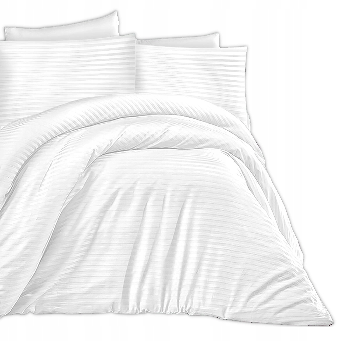 Posteľná Bielizeň bavlnená saténová damašková 200x220 biela