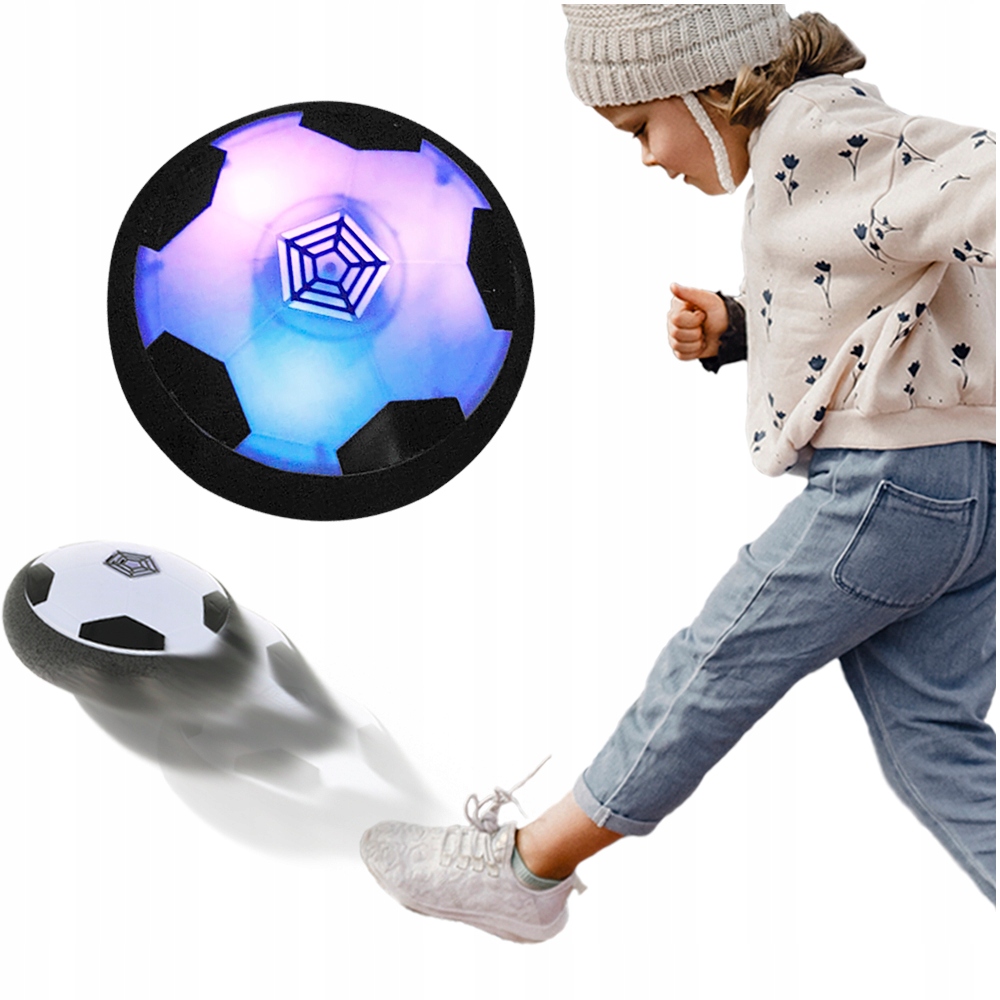 LATAJĄCA PIŁKA DO GRANIA W DOMU PODŚWIETLENIE RGB CYMBERGAJ HOVERBALL Kod producenta HOVERBALL