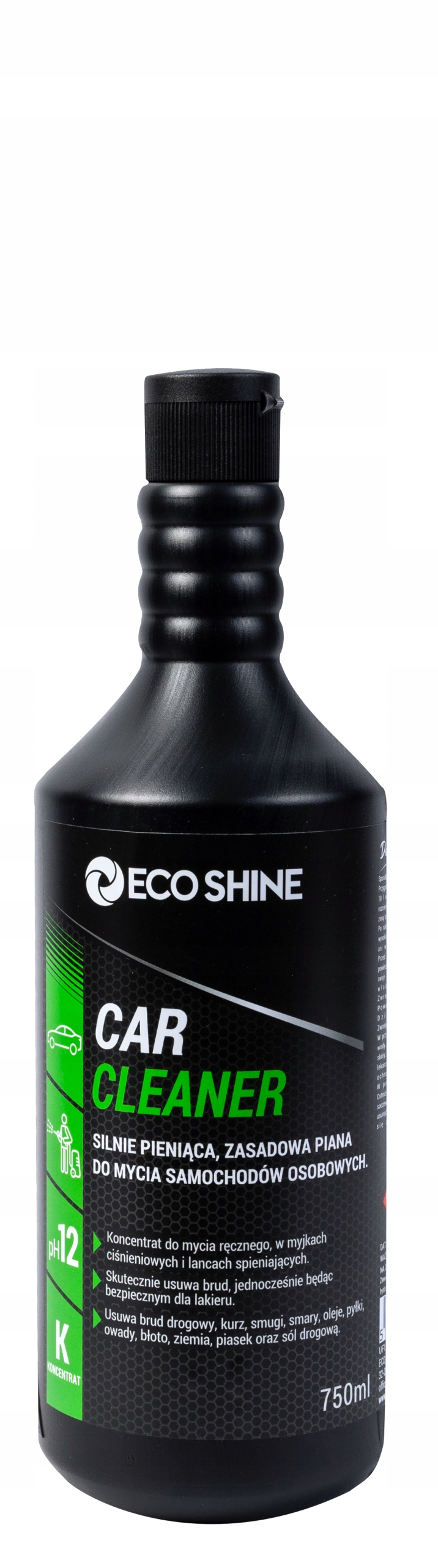 Eco Shine Car Cleaner 0,75L Mycie samochodów Piana zasadowa