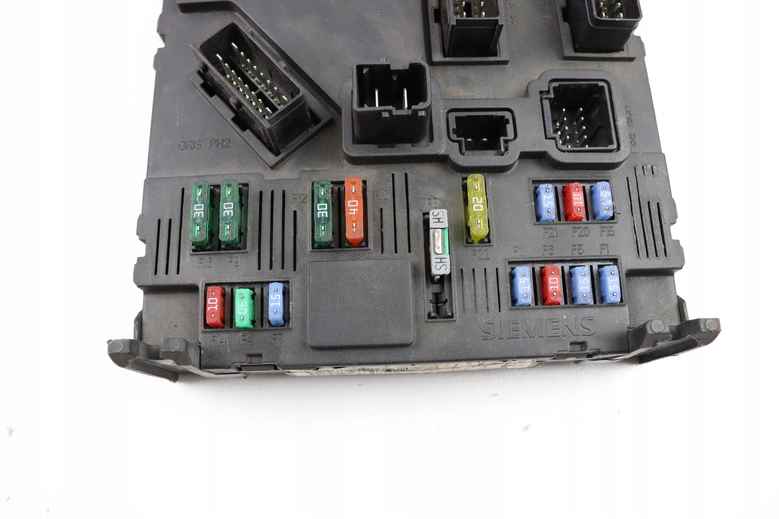 PEUGEOT 206 module compartment control unit BSI S118085220D 9652474780