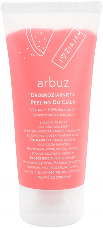 ZIAJA PEELING DROBNOZIARNISTY TUBA 160ML ARBUZ