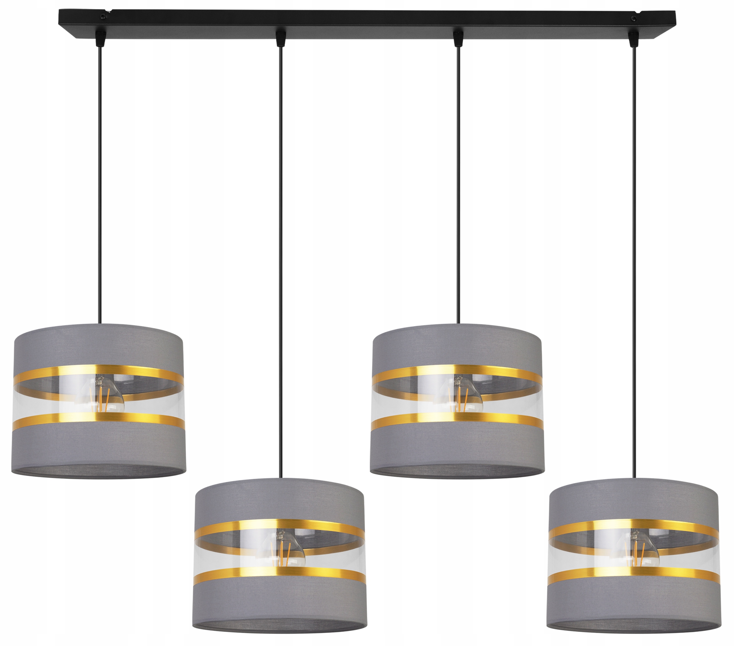 Závěsná Stropní Lampa Lustr Glamour Zlaté Stínidlo Do Obývacího Pokoje Jídelny