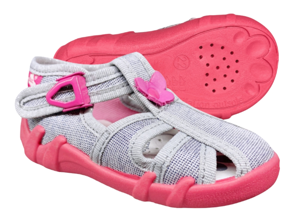 

Renbut Kapcie Papcie Sandałki Srebrne skóra r 24