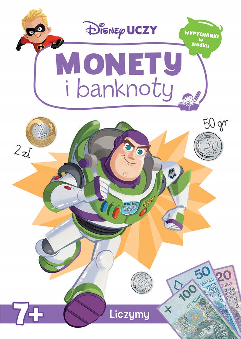 MONETY i banknoty Liczymy DISNEY uczy Dzieci 7+