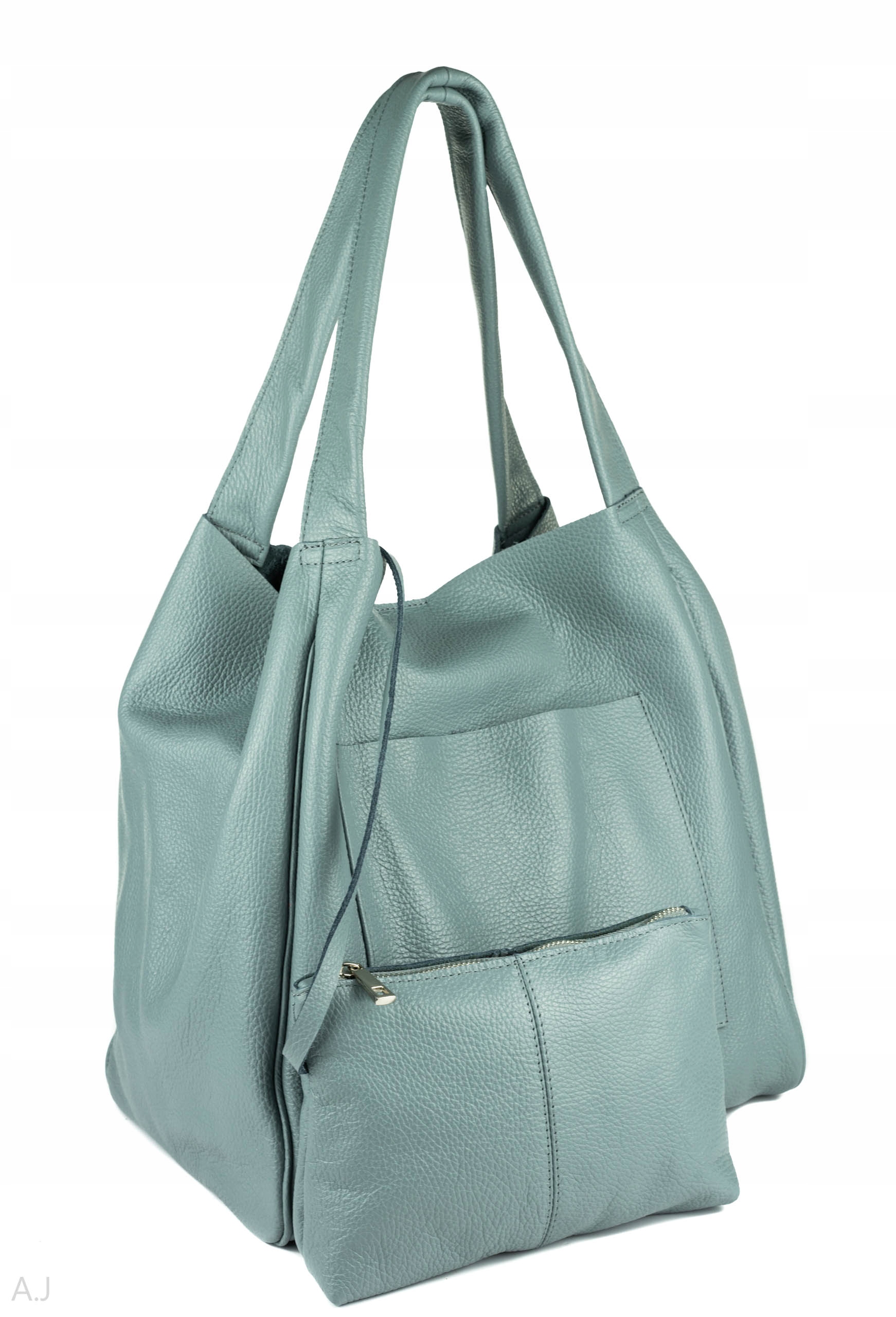 Dámská Kožená Kabelka Velká Prostorná