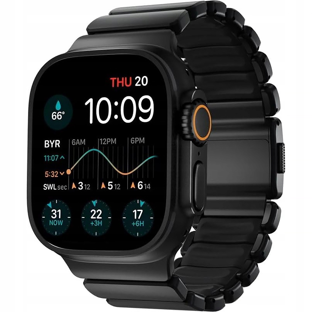 Opaska na zegarek do Apple Watch 49/46/45/44 mm, Nomad smukły lekki stylowy