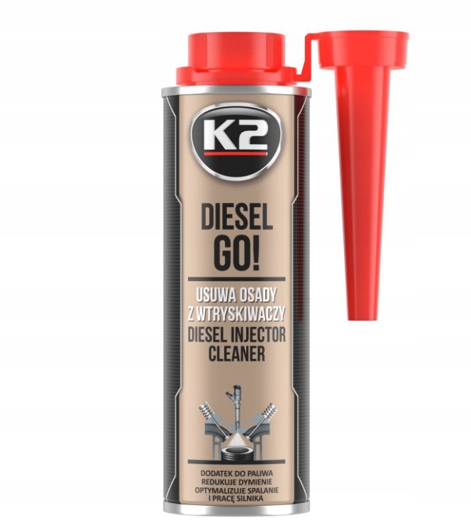 

K2 Diesel Go! 250 ML Optymalizuje Spalanie