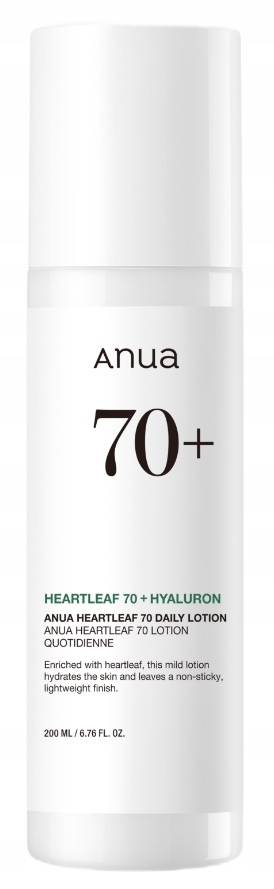 Anua Heartleaf 70 Hyaluron Denní pleťové mléko 200 ml