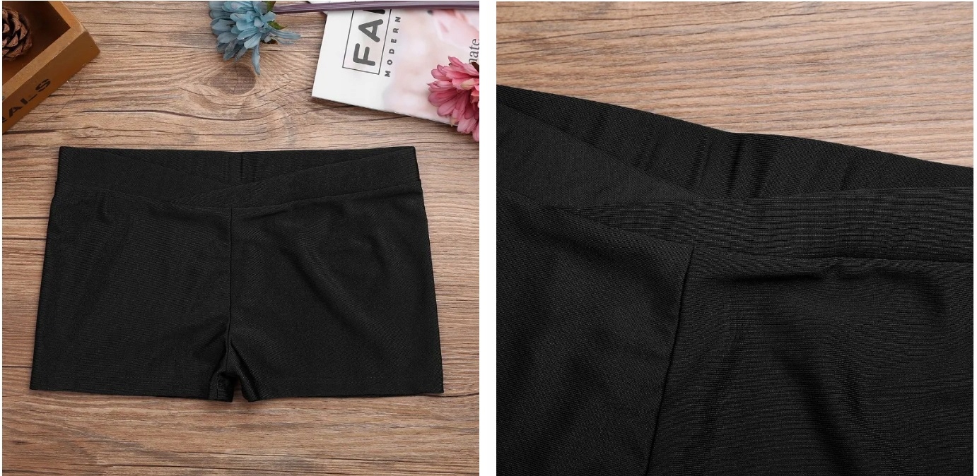 Spodenki Gimnastyczne Lycra Czarne 146/152 Kod producenta short6