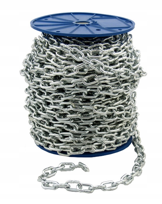 ŁAŃCUCH GOSPODARCZY TECHNICZNY OCYNKOWANY OCYNK fi 5MM D1 ROLKA 50mb Marka xchain