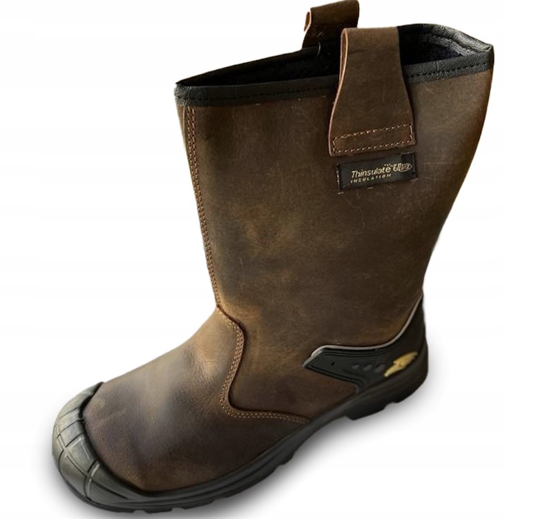 Buty robocze na budowę Rigger skórzane S3 Src CI Bhp stalowy nosek Src r.44