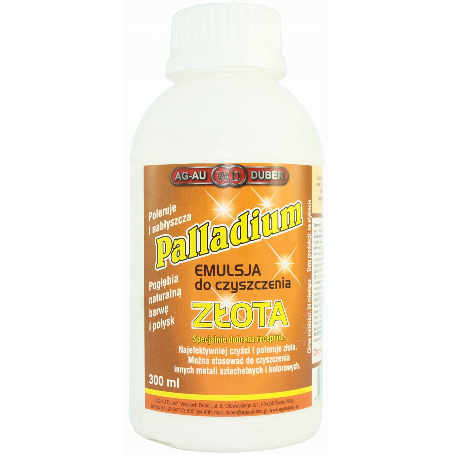 

Płyn do czyszczenia złota emulsja Palladium 300ml