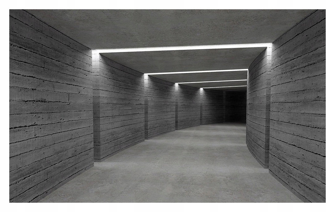 Fototapeta Betónový koridor Minimalizmus Perspektíva Linia 312x219 lepidlo