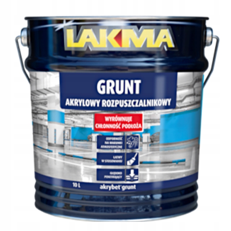 

Akrybet Grunt akrylowy rozpuszczalnikowy Lakma 4L