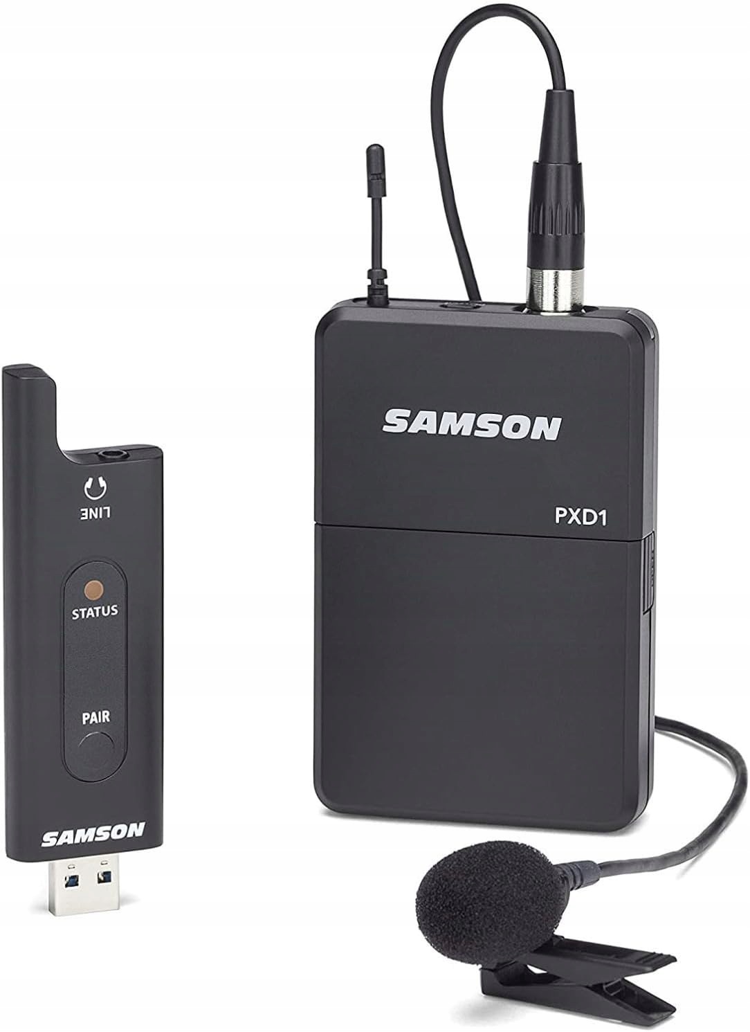 Kravatový mikrofon Samson XPD2 Lavalier Bezdrátový Usb pro Pc a smartphone