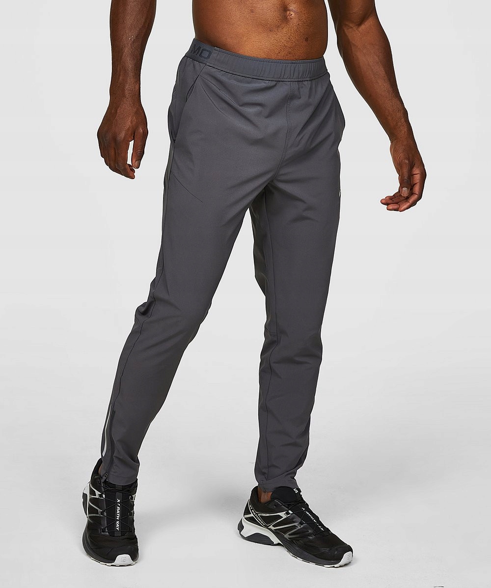 MONTERRAIN SZARE SPODNIE DRESOWE ACCELERATE LOGO ZAMKI I9P XTR__XXL Kolekcja 00