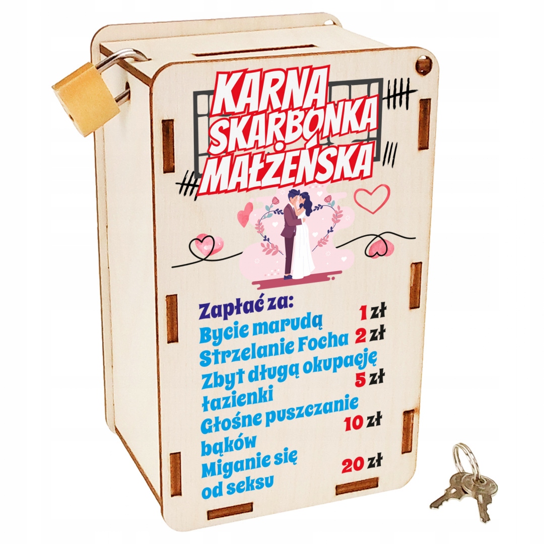 

na rocznice ślub skarbonka małżeńska