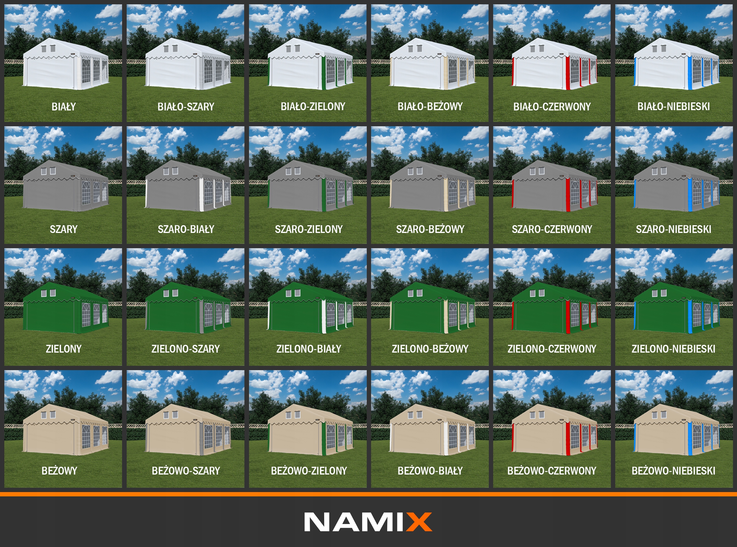 САДОВИЙ НАМЕТ ДЛЯ ВЕЧІРКИ COMFORT TENT 3x10 В АСОРТИМЕНТІ КОЛЬОРІВ Виробник NAMIX