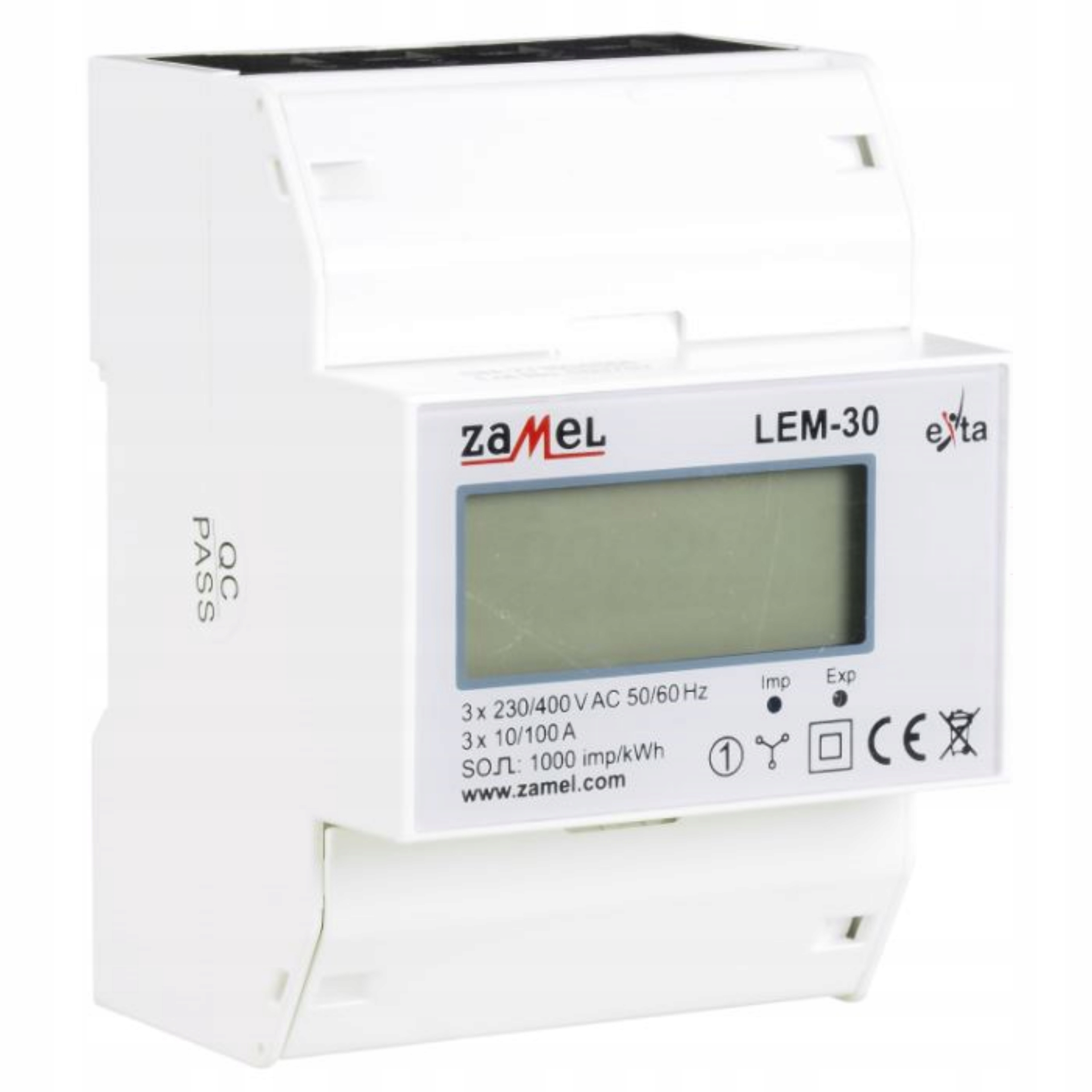 

Licznik trójfazowy Energii prądu LCD podlicznik 3F