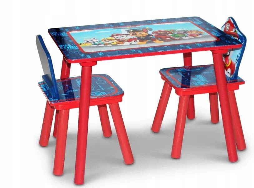 PSI PATROL ZESTAW STOLIK KRZESŁA ORGANIZER REGAŁ Liczba elementów w zestawie 4