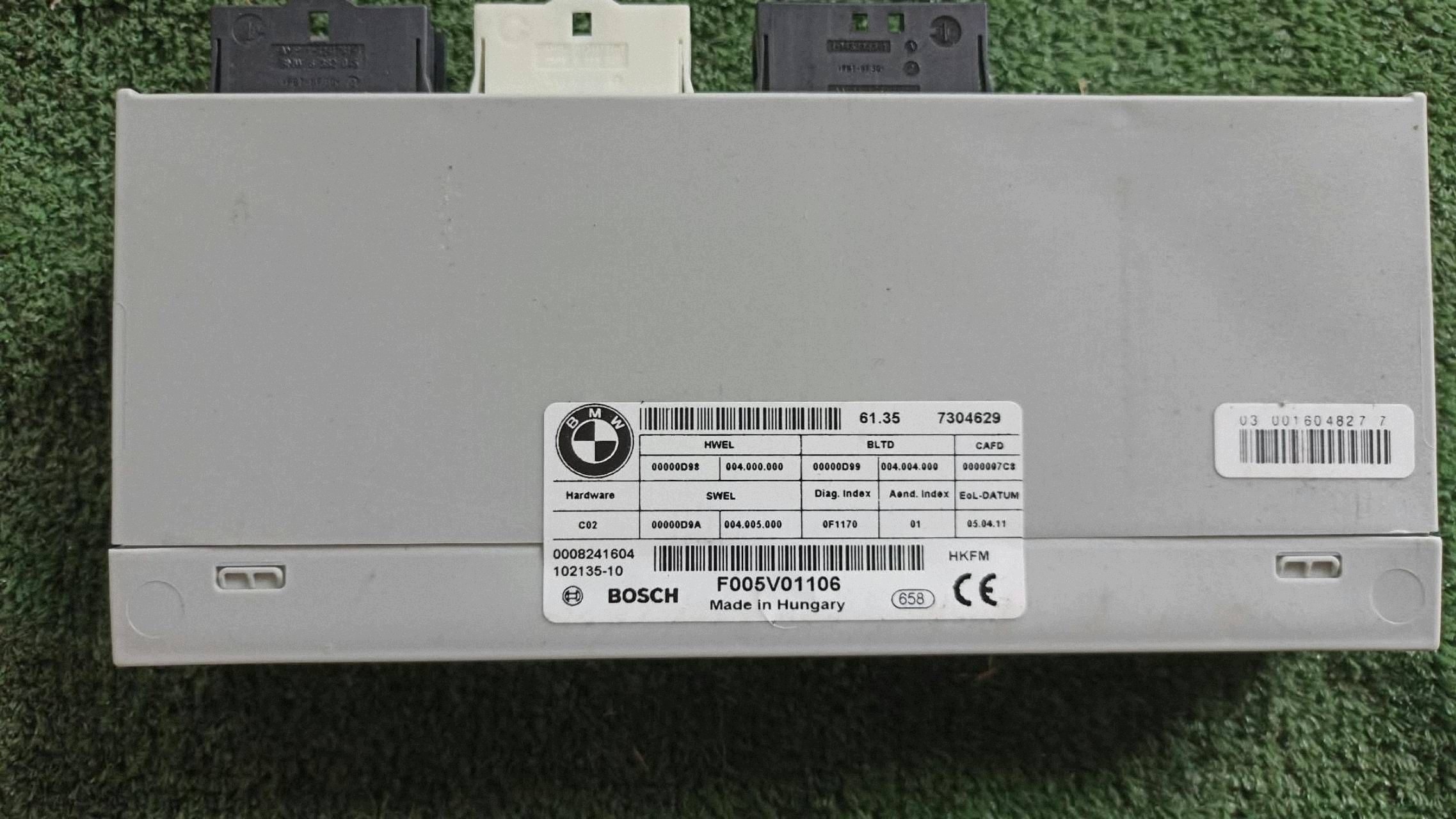 BMW X3 F25 control unit module electrical bonnet boot 7304629