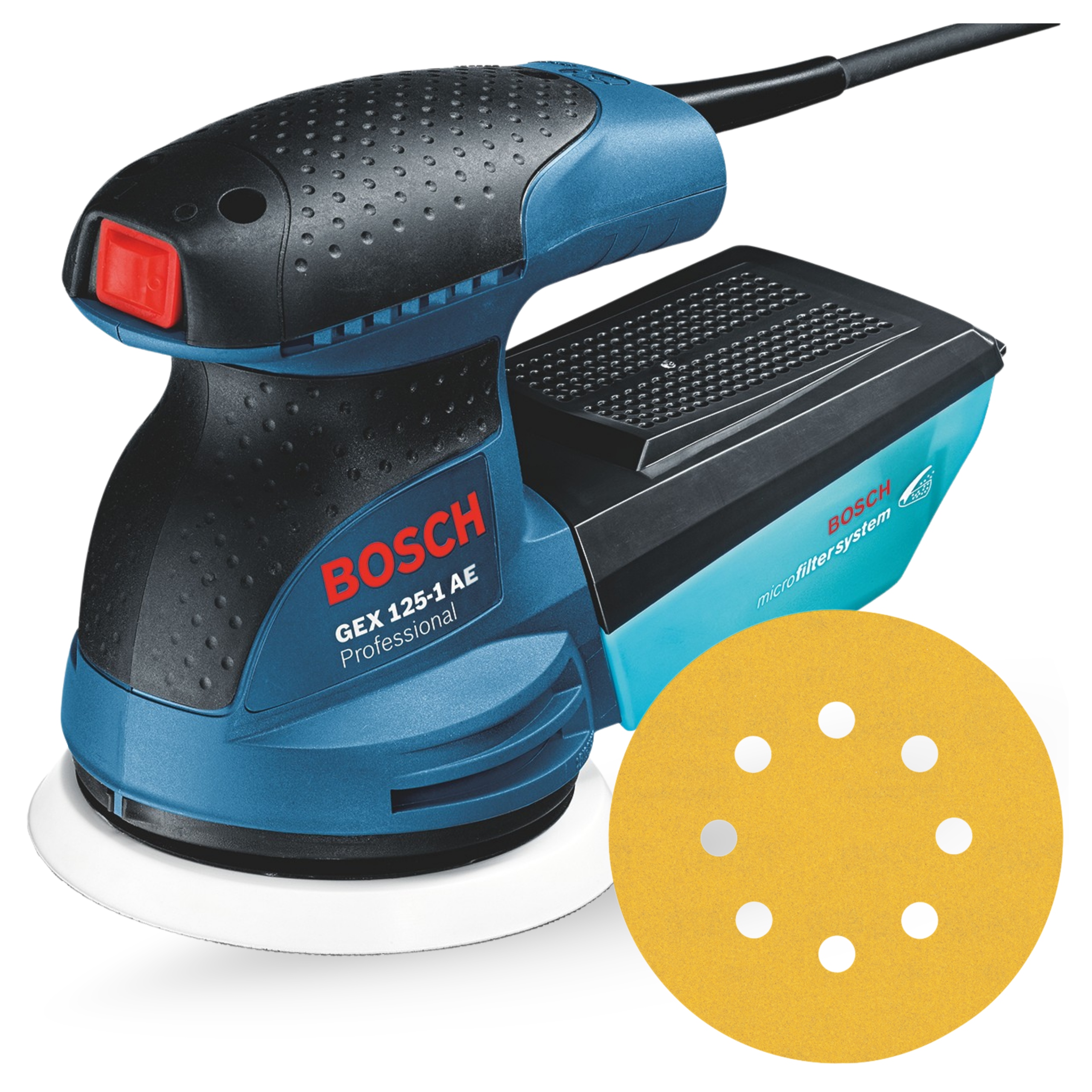 Bosch Professional Gex 125-1 Ae Szlifierka mimośrodowa moc 250W 0601387500