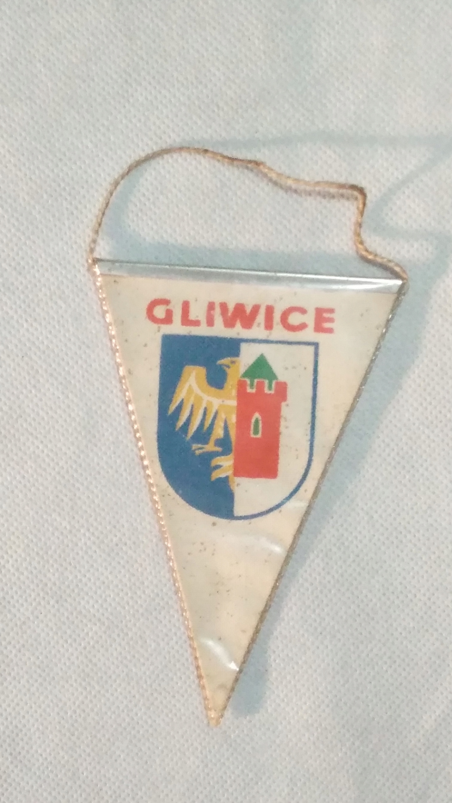 Proporczyk GLIWICE herb miasta godło PRL