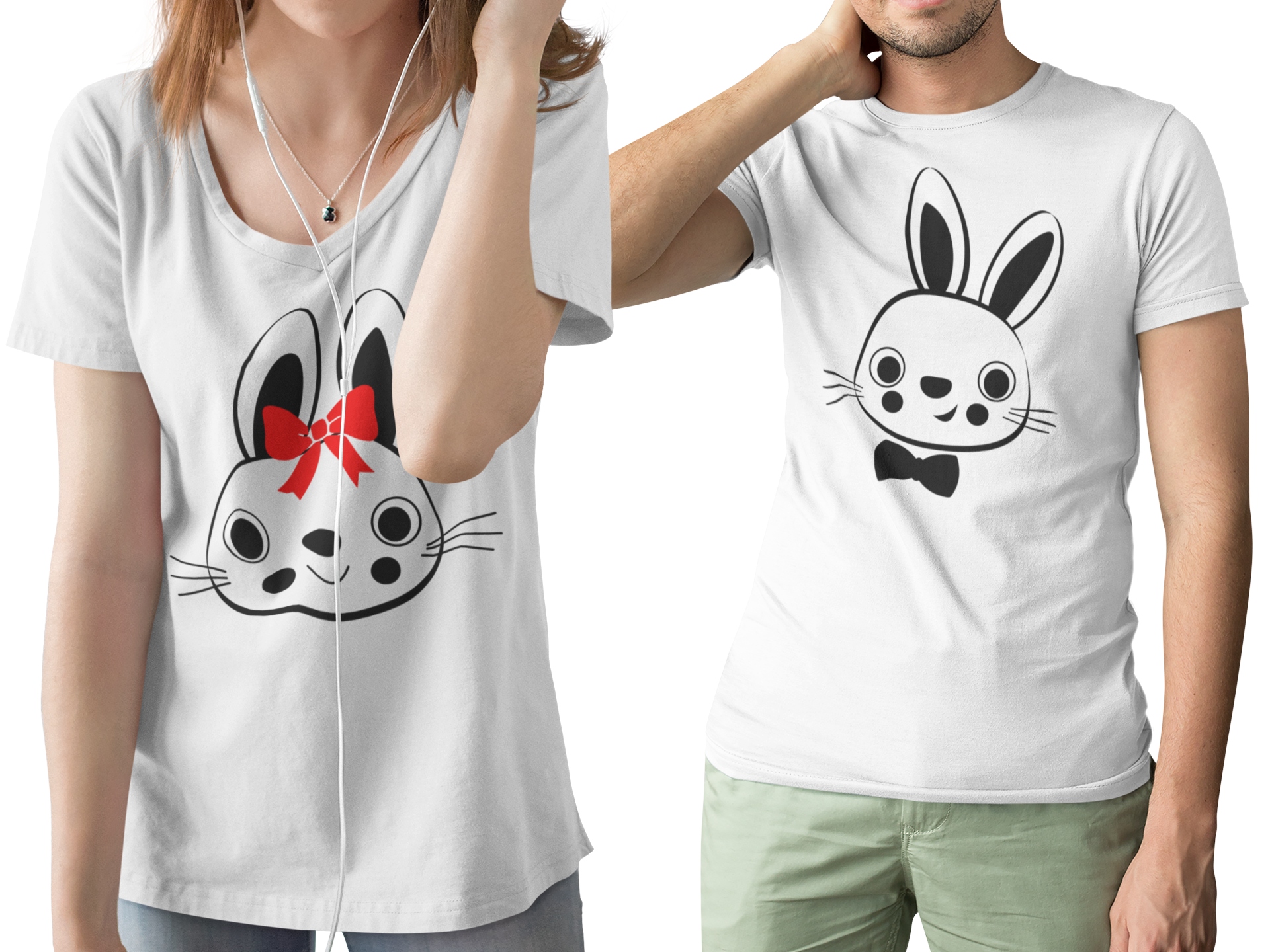 

Zestaw Koszulki Na Prezent Wielkanocny Dla Pary