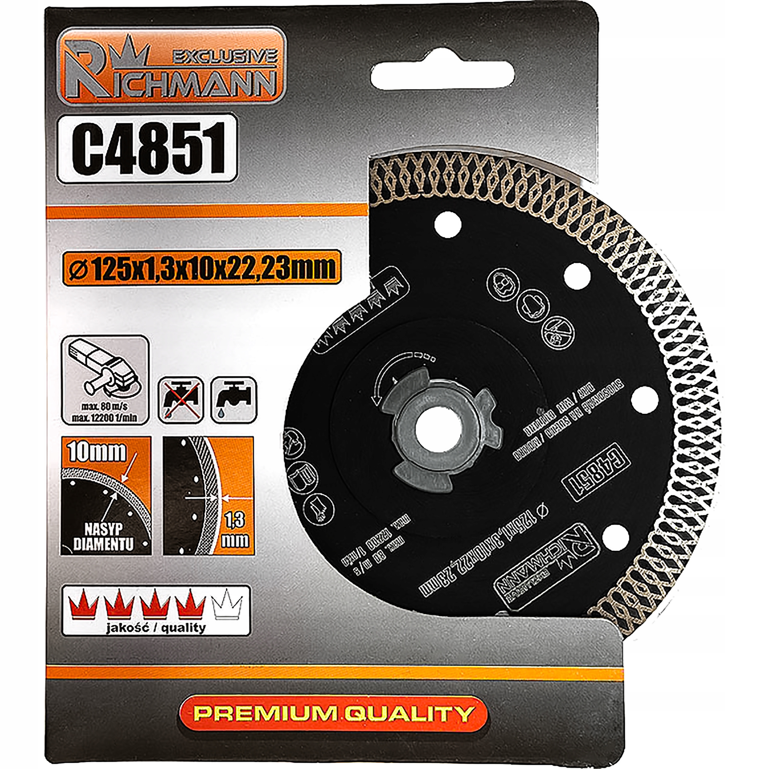 

Tarcza Diamentowa Cienka Płytek Gresu 125MM Corona