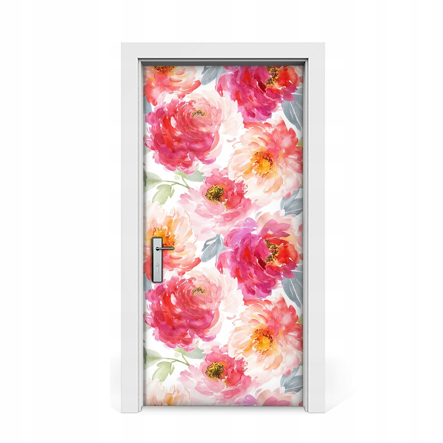 

Naklejka na drzwi okleina Kwiaty Boho 95x205