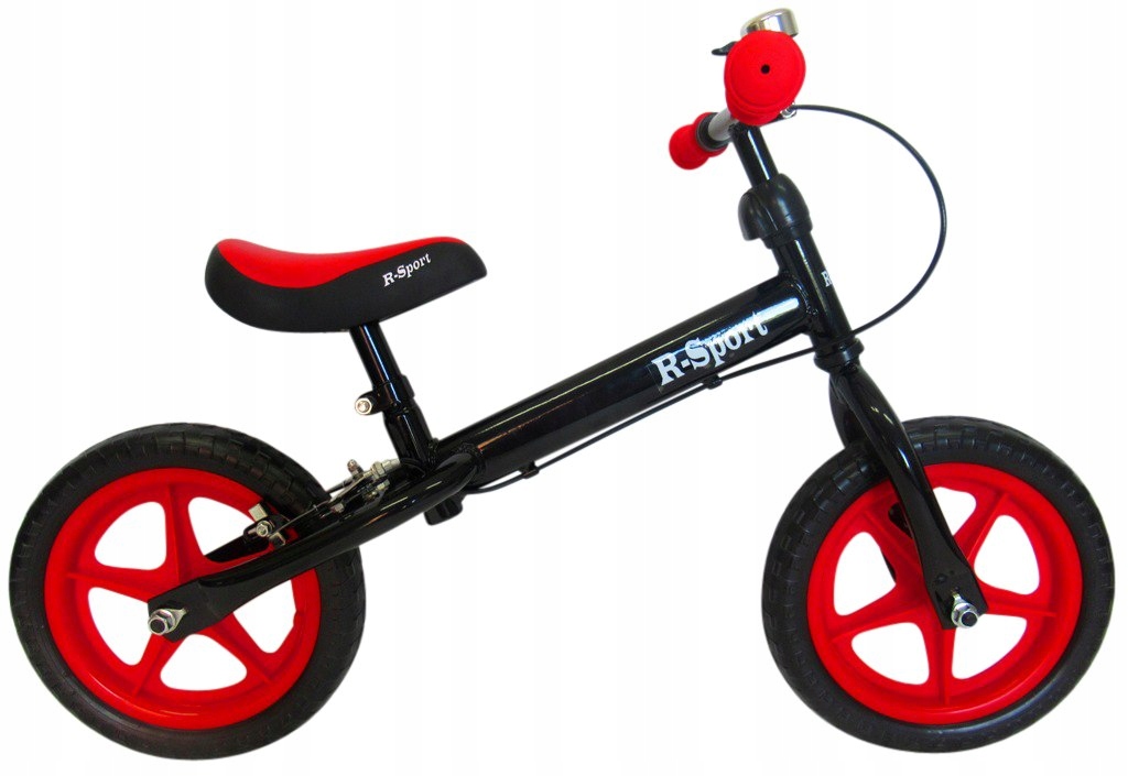 Rowerek biegowy czerwono-czarny R4 R-Sport Koła Ev