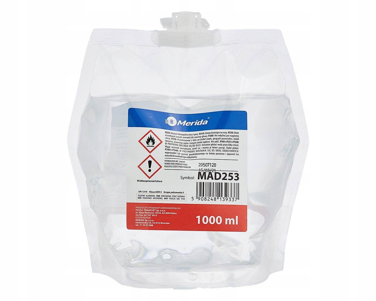 

Merida Preparat Do Dezynfekcji Rąk Wkład 1000ML