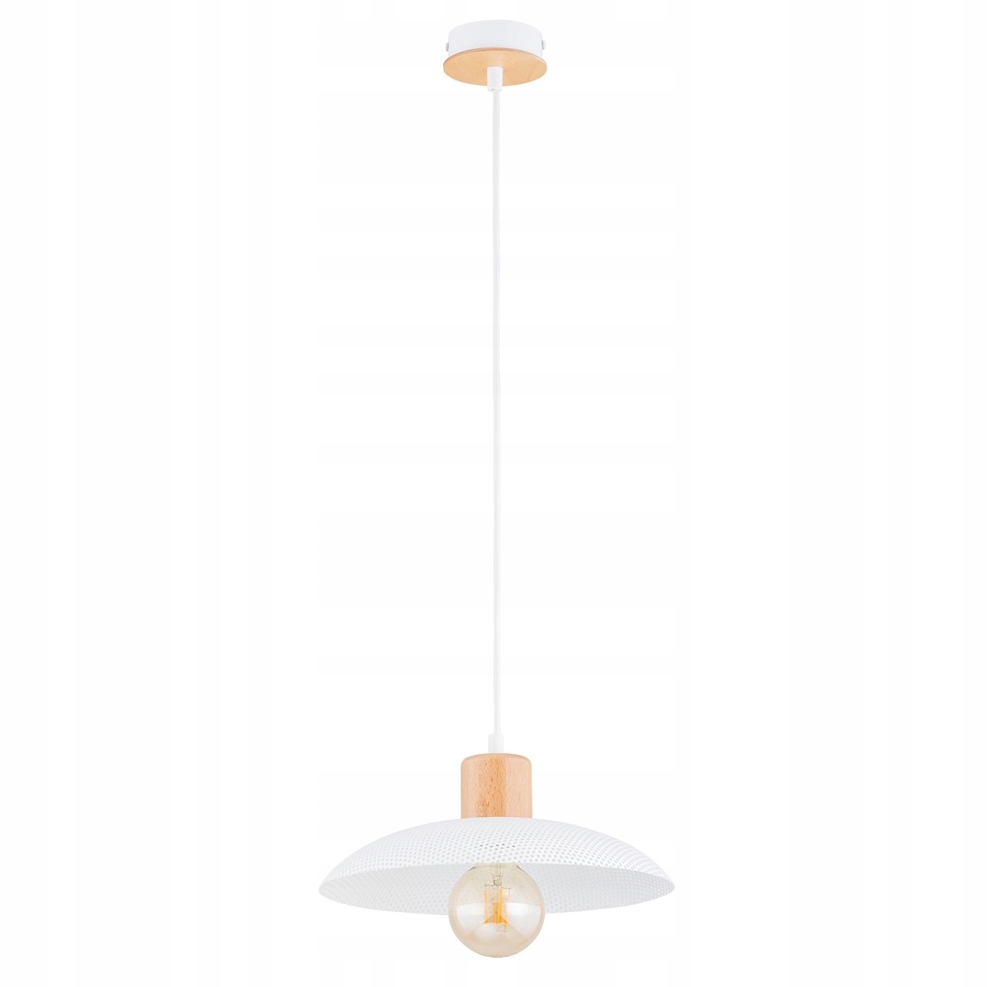 Emibig Kobe 1 White Závěsná lampa převis Ocel práškově lakovaná Bílá 15W