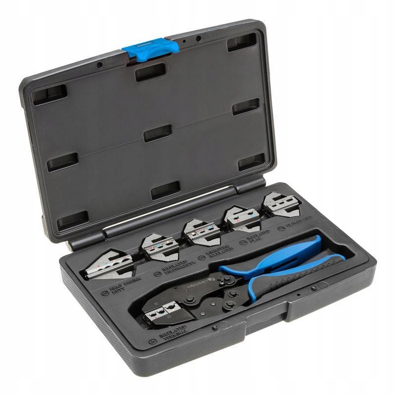 Krimpovací kleště s vyměnitelnými čelistmi, 6.szt HT1P176 Hogert