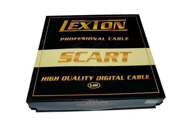 Kabel Scart (Euro) Scart (Euro) 3 m. High Quality Digital Cable. Lexton.