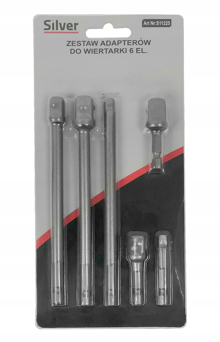 Adaptery na nasadki (6szt.) 1/2 1/4 3/8 50-150mm