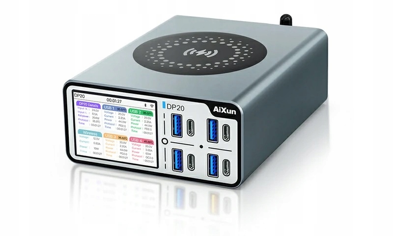 AX-DP20 inteligentna szybka ładowarka indukcyjna Pd Qc Aixun