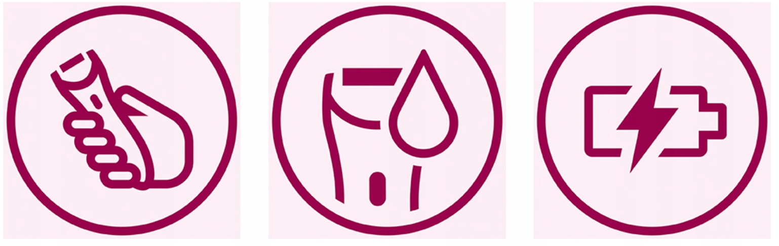 WODOODPORNA GOLARKA PHILIPS LADY SHAVER DEPILATOR DO CIAŁA BEZPRZEWODOWY Kolor dominujący różowy