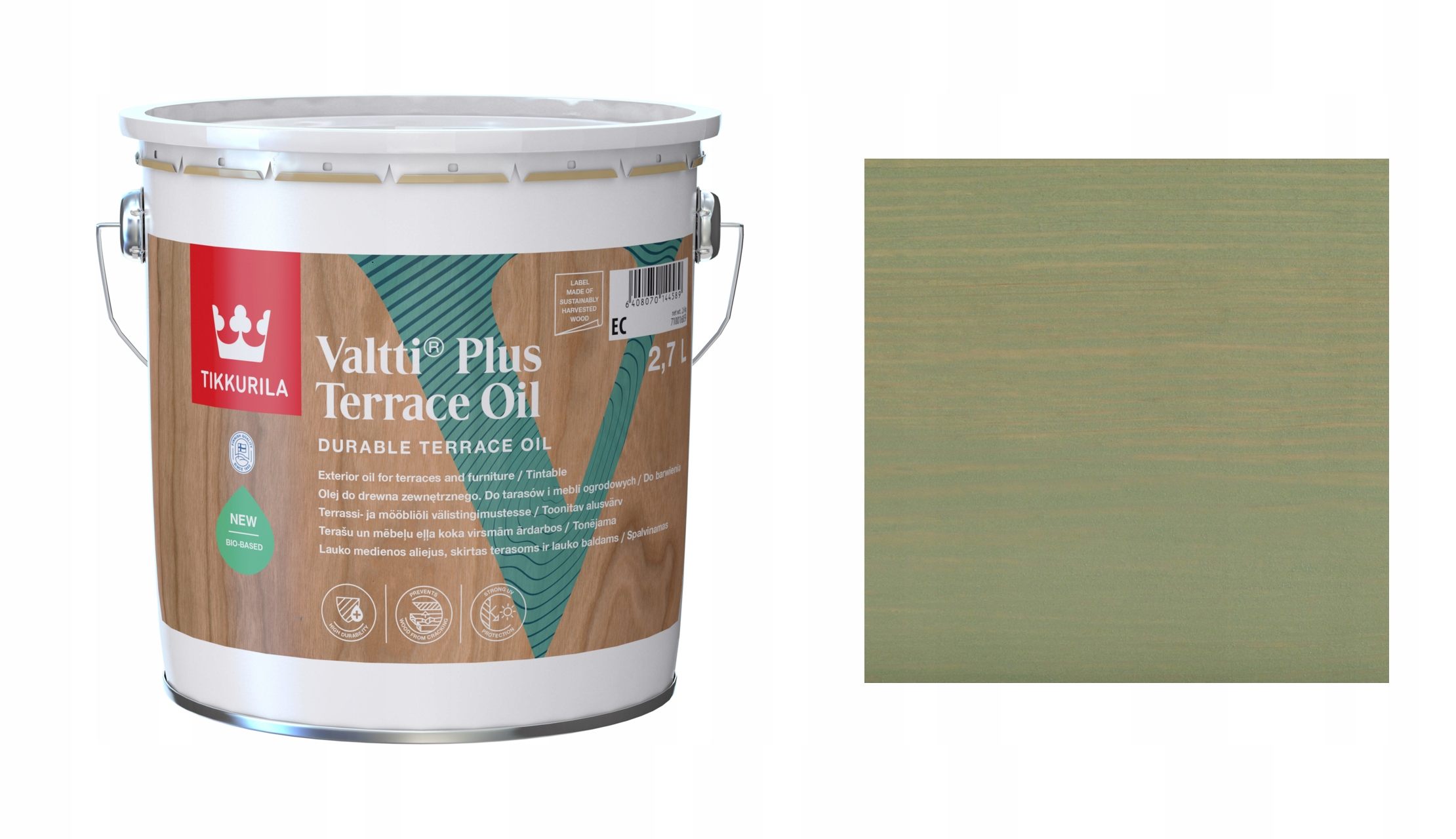 TIKKURILA VALTTI PLUS TERRACE OIL 2,7L 5065 SUVI OLEJ DO TARASÓW