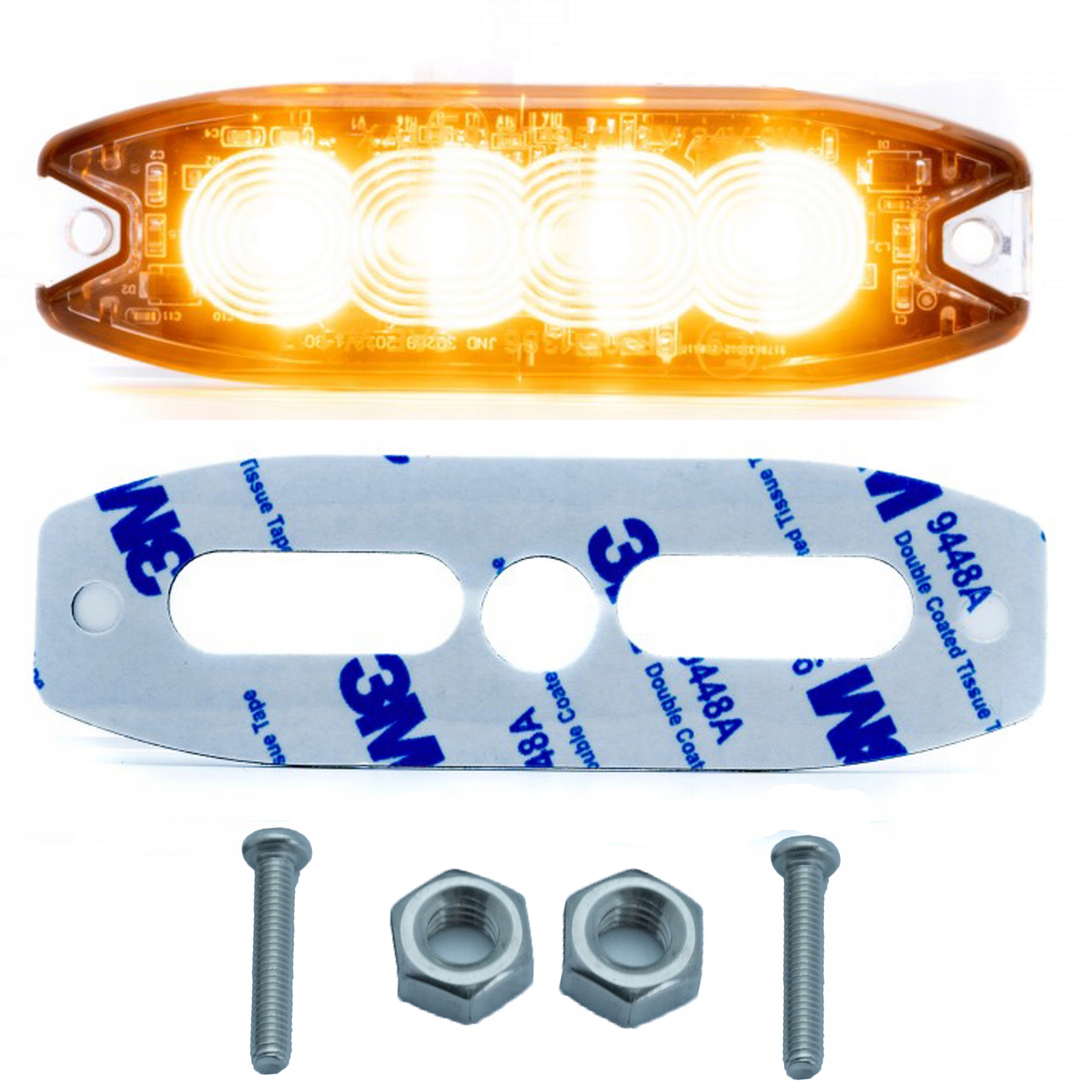 STROBOSKOP LAMPA OSTRZEGAWCZA LED 12W 12 - 24V