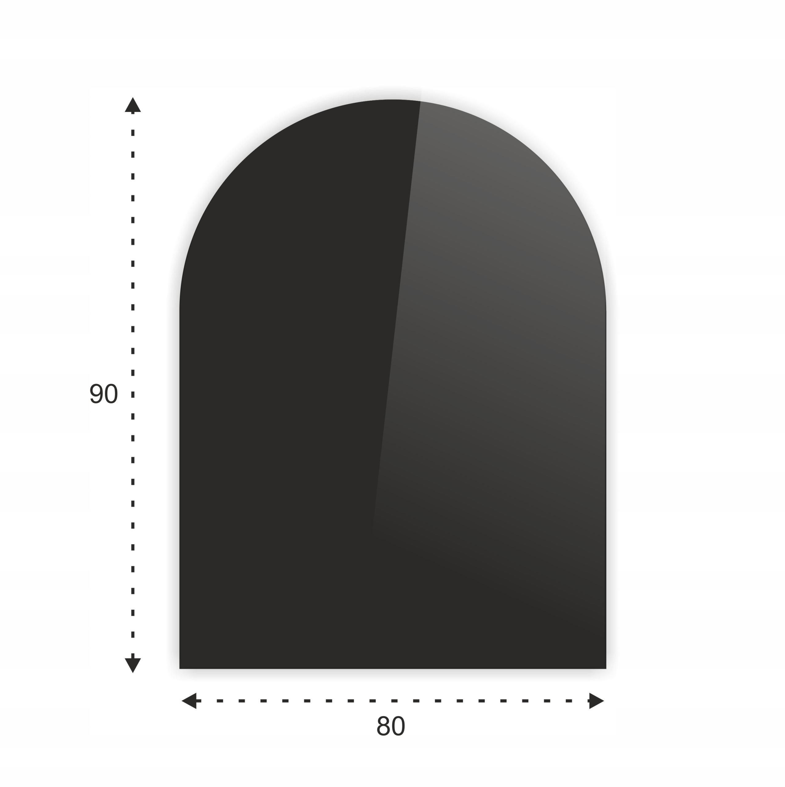 SZYBA HARTOWANA POD PIEC KOMINEK SZKŁO 90x80cm CZ