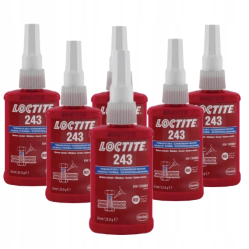 Loctite 243 50 мл клей для резьбы 6 шт.