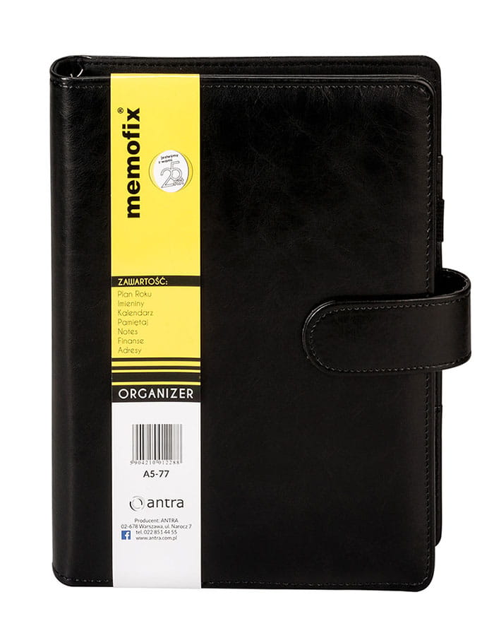 Organizer 2024 MEMOFIX A5-77 czarny