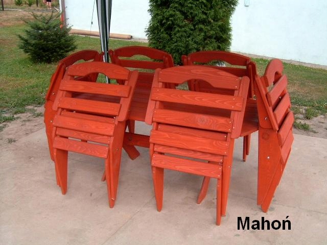 SKŁADANE MEBLE OGRODOWE DREWNIANE Waga produktu z opakowaniem jednostkowym 80 kg