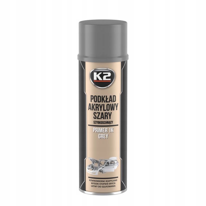 

K2 Szybkoschnący Akrylowy Podkład Szary 500 ML