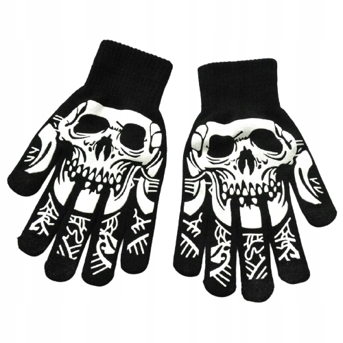 RĘKAWICZKI ZIMOWE KOŚCIOTRUP CZASZKA 7-12 L 1