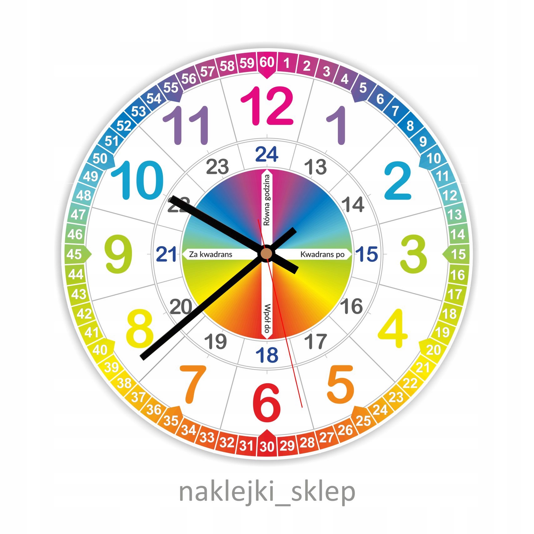 

Zegar nauczycielski dla dzieci do nauki Edukacyjny