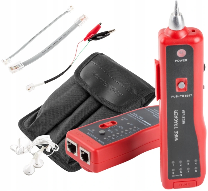 

Lokalizator Identyfikator Kabli Tester Par RJ-45