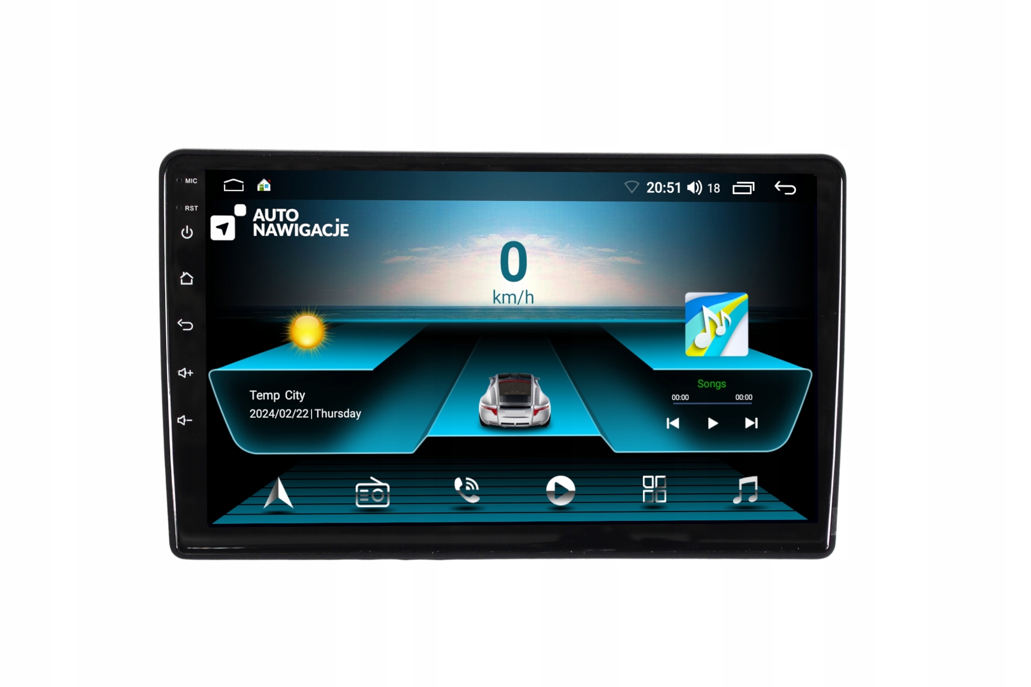 Radio Nawigacja Gps Ford Fiesta MK8 2018-2021 Android